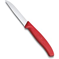 Victorinox Swiss Classic Cuchillo- Acero Inoxidable- Rojo- Mediano